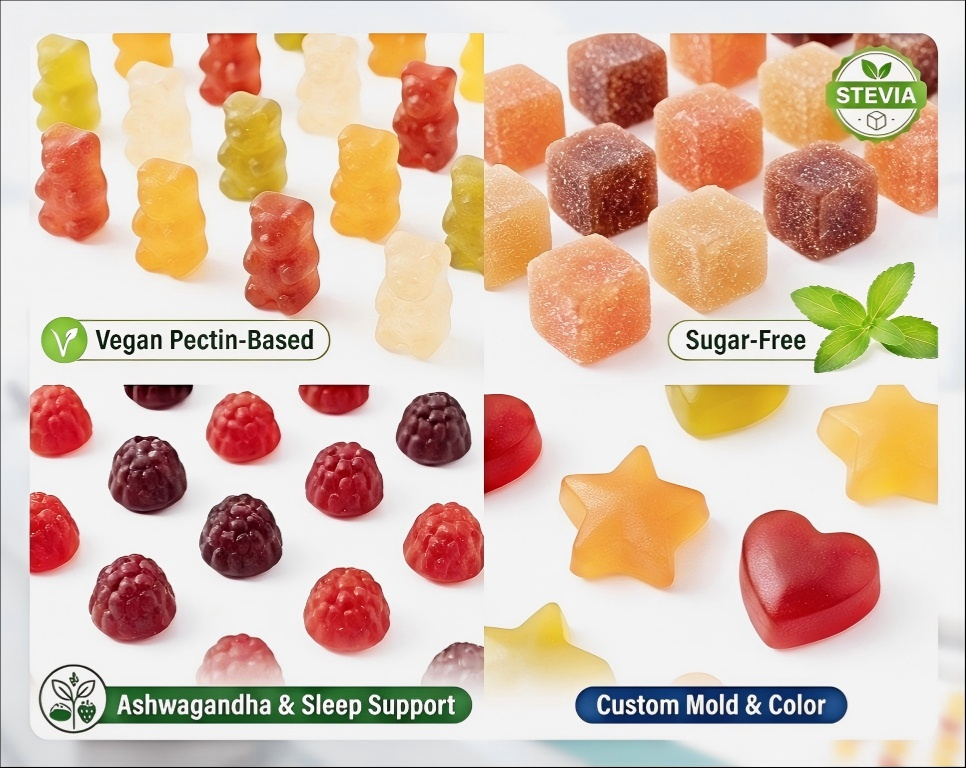 Custom Gummies Multiple Shapes